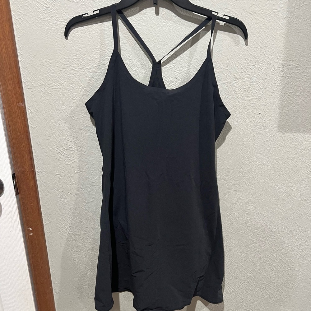 Outdoor Voices Black Strappy Sports Dress Size M EUC Great Quality Stretchy